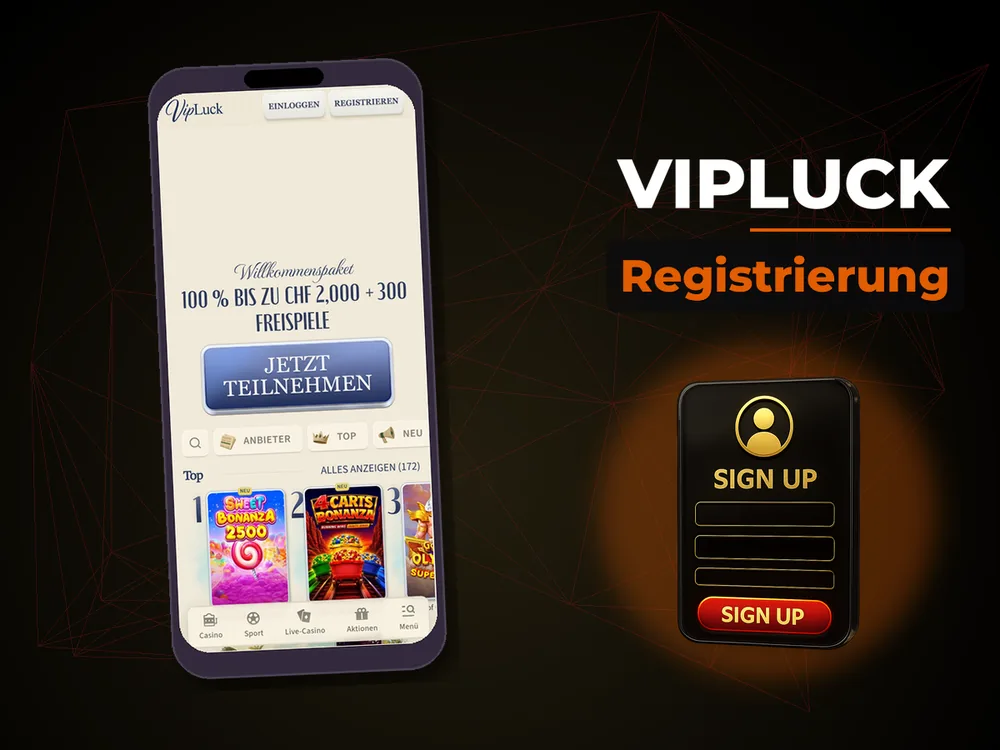 Vipluck - Registrierung