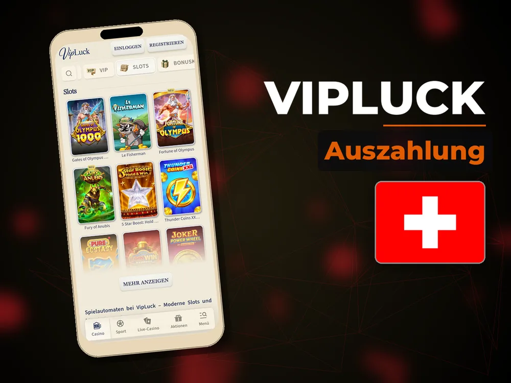 Vipluck - Auszahlung