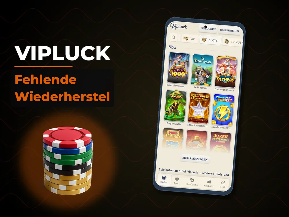 Vipluck - Fehlende Wiederherstel